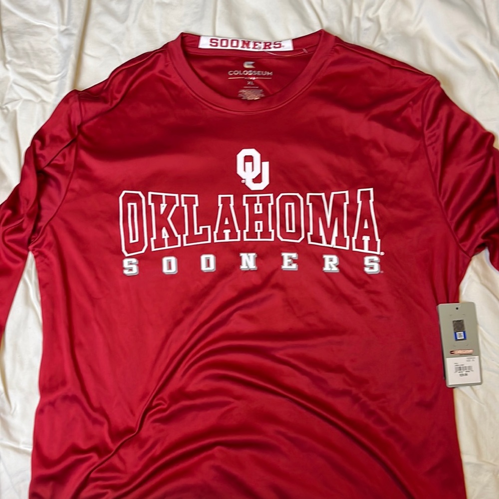 NWT Mens long sleeve Oklahoma Sooners shirt XL